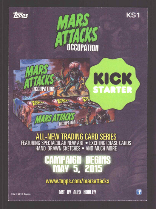 2015 Mars Attacks Occupation Promo Trading Cards KS1 Non-Sport Update Topps