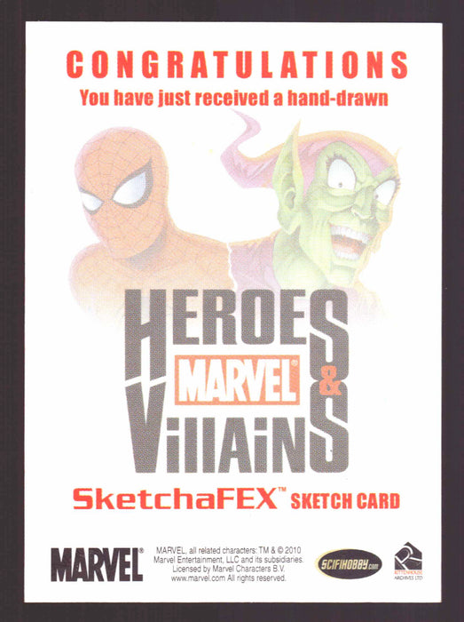 The Avengers Silver Age Heroes & Villains Artist Sketch Card by Fernando Gil - TvMovieCards.com