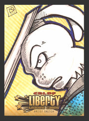 2011 CBLDF Comic Book Legal Defense Fund Liberty Artist Sketch Trading Card   - TvMovieCards.com