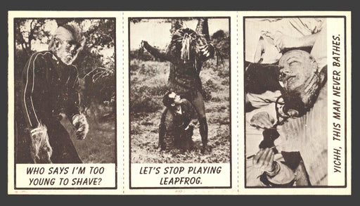 1963 Monster Laffs Midgees Trading Card Panel of 3 Cards #82 #29 #94 - TvMovieCards.com