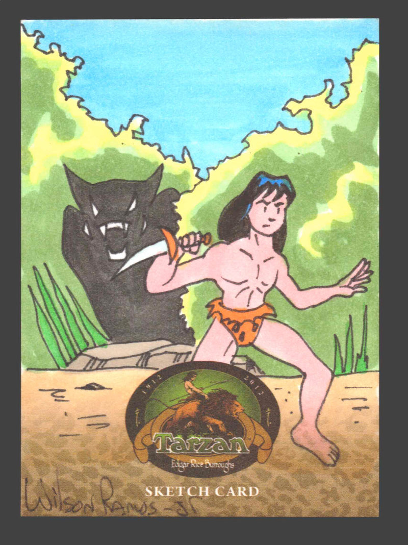 Tarzan 100th Anniversary Artist Sketch Trading Card Wilson Ramos Jr Cryptozoic - TvMovieCards.com