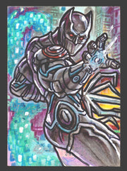 2024 CZX Dark Nights Metal Artist Sketch Trading Card Christoffer Allen O. Victo - TvMovieCards.com