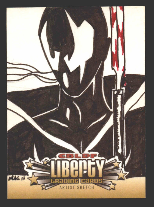 2011 Cryptozoic CBLDF Liberty Artist Sketch Trading Card by Mickey Clausen MAC - TvMovieCards.com