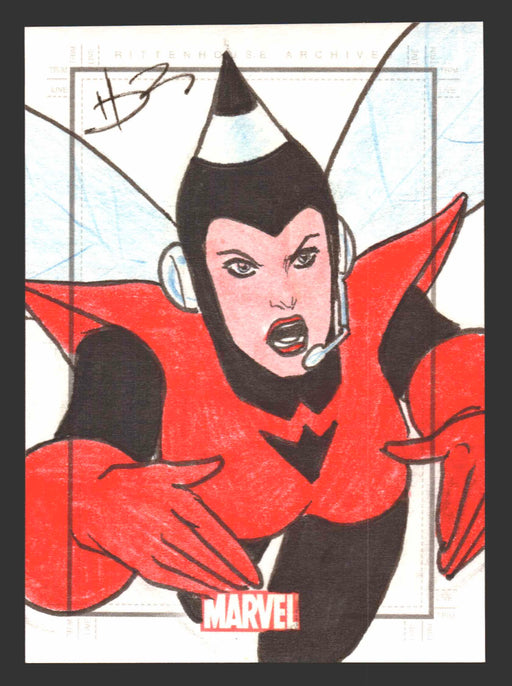 The Avengers Silver Age Heroes & Villains Artist Sketch Card by Daniel Horn da Rosa - TvMovieCards.com