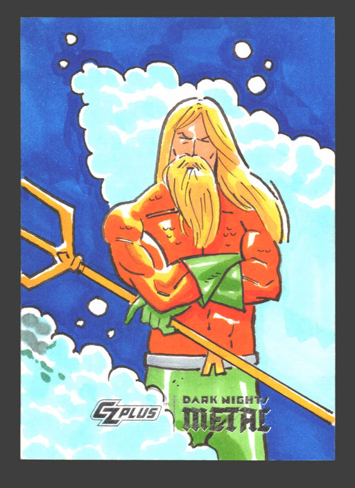 2024 CZX Dark Nights Metal Artist Sketch Trading Card by J.P. Vilchis Aquaman - TvMovieCards.com