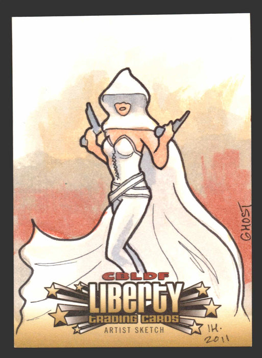 2011 Cryptozoic CBLDF Liberty Artist Sketch Card Bone by Ingrid Hardy   - TvMovieCards.com