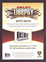2011 CBLDF Comic Book Legal Defense Fund Liberty Artist Sketch Trading Card   - TvMovieCards.com