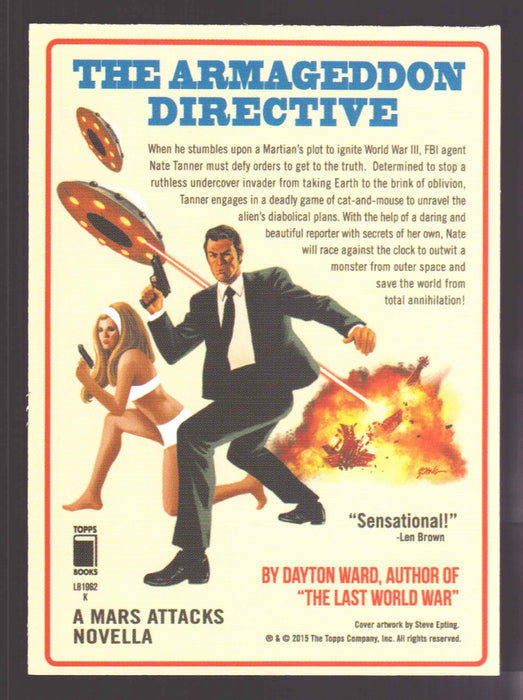 2015 Mars Attacks Occupation The Armageddon Detective LB 1962 B Promo Card