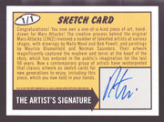 2012 Mars Attacks Heritage Artist Autograph Sketch Trading Card 1/1 Robert Teran - TvMovieCards.com