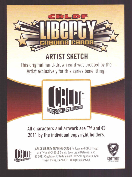 2011 Cryptozoic CBLDF Liberty Artist Sketch Trading Card by Danielle Soloud - TvMovieCards.com