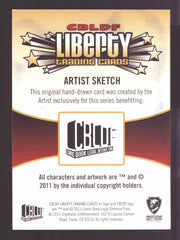 2011 Cryptozoic CBLDF Liberty Artist Sketch Trading Card by Chris Thorne   - TvMovieCards.com