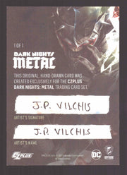 2024 CZX Dark Nights Metal Artist Sketch Trading Card by J.P. Vilchis Aquaman - TvMovieCards.com