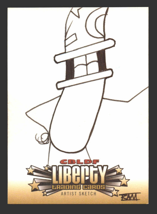 2011 CBLDF Comic Book Legal Defense Fund Liberty Artist Sketch Trading Card   - TvMovieCards.com