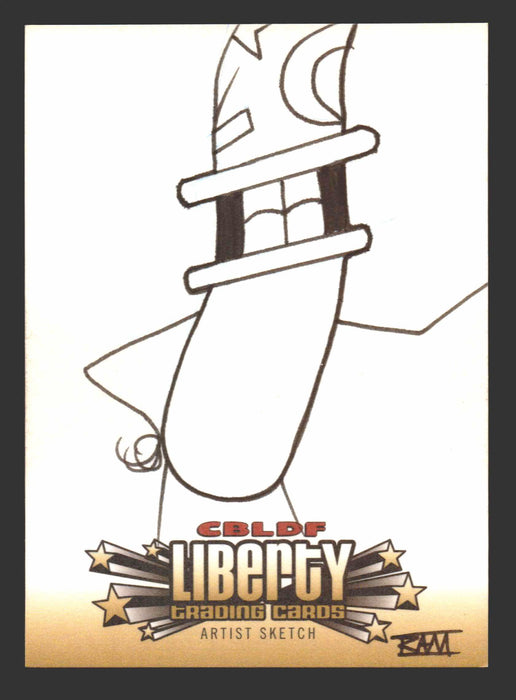 2011 CBLDF Comic Book Legal Defense Fund Liberty Artist Sketch Trading Card   - TvMovieCards.com