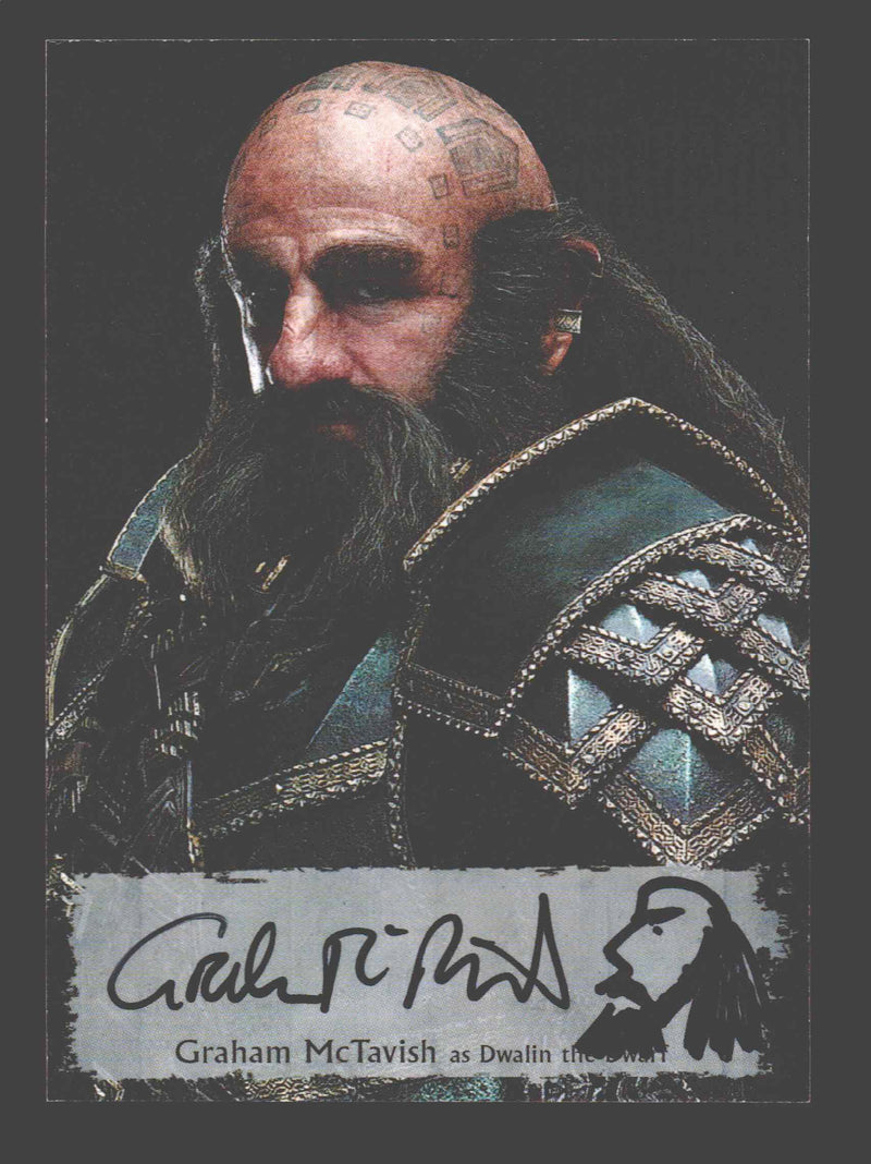 Hobbit Battle of the Five Armies Graham McTavish as Dwalin Autograph Card GM-P