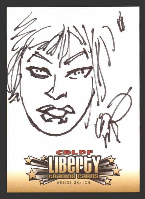 2011 Cryptozoic CBLDF Liberty Artist Sketch Card by Erik Larson   - TvMovieCards.com