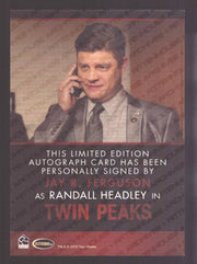 2025 Twin Peaks Log Lady Chronicles Jay R Ferguson Archives Box Autograph Card - TvMovieCards.com