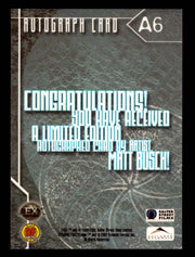 2002 Lexx Dynamic Forces A6 Matt Busch Autograph Trading Card   - TvMovieCards.com