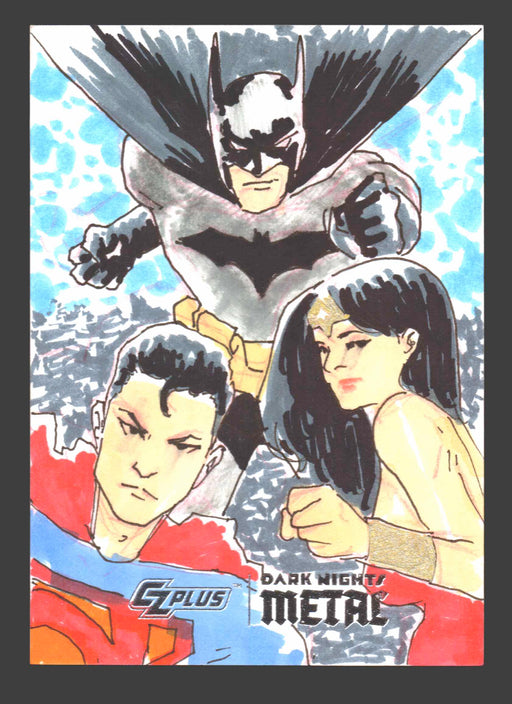 2024 CZX Dark Nights Metal Artist Sketch Trading Card by Rafael Cardenas - TvMovieCards.com