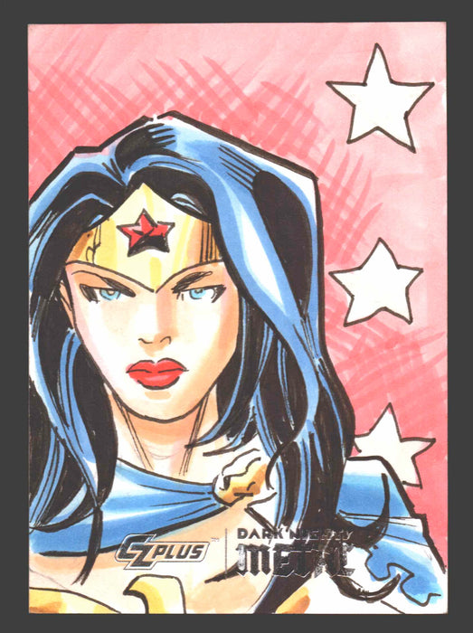 2024 CZX Dark Nights Metal Artist Sketch Trading Card Greg Kirkpatrick