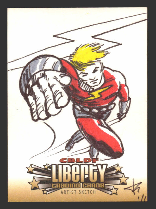 2011 CBLDF Comic Book Legal Defense Fund Liberty Artist Sketch Trading Card - TvMovieCards.com