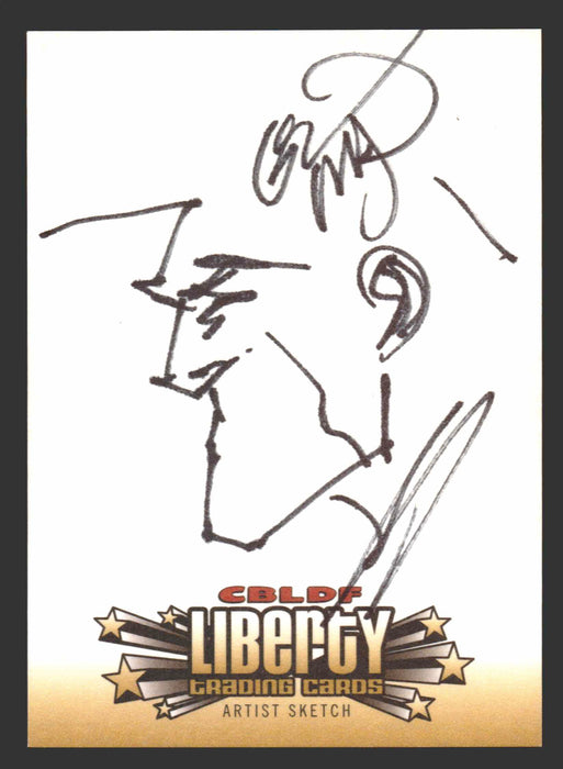 2011 Cryptozoic CBLDF Liberty Artist Sketch Card by Erik Larson   - TvMovieCards.com