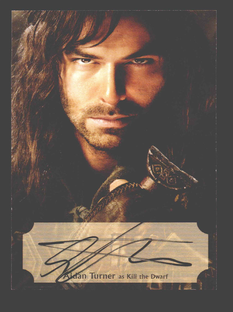 The Hobbit Desolation of Smaug Poster Autograph Card Aidan Turner as Kili AT-P