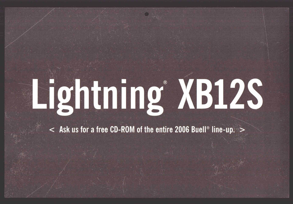 2006 Buell Motorcycle Dealer Sales Floor Specifications Card Lightning XB12S   - TvMovieCards.com