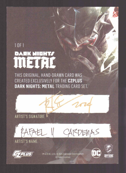 2024 CZX Dark Nights Metal Artist Sketch Trading Card by Rafael Cardenas - TvMovieCards.com