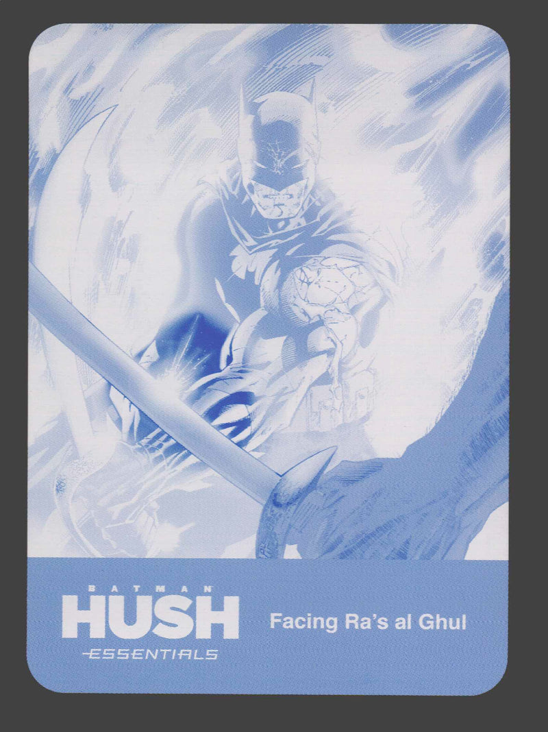 2025 Batman Hush Essentials Cyan Printing Plate Card #49 Facing Ra’s Al Ghul