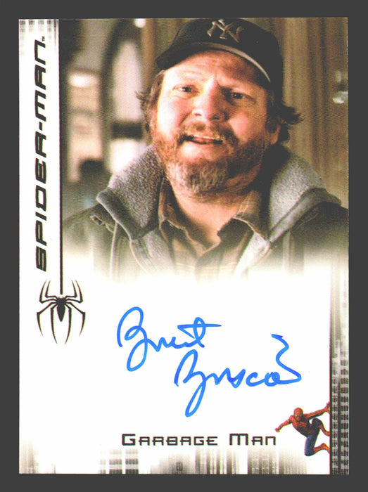 2007 Spider-man 3 Movie Brent Briscoe as "Garbage Man" Autograph Trading Card - TvMovieCards.com