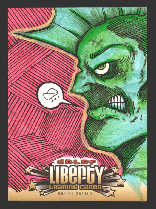 2011 CBLDF Comic Book Legal Defense Fund Liberty Artist Sketch Trading Card - TvMovieCards.com