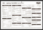2006 Buell Motorcycle Dealer Sales Floor Specifications Card Lightning CityX XB9 - TvMovieCards.com