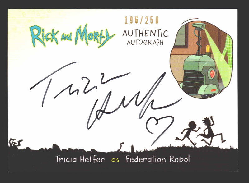 2019 Rick and Morty Season 2 TH-FR Tricia Helfer Federation Robot Autograph Card   - TvMovieCards.com