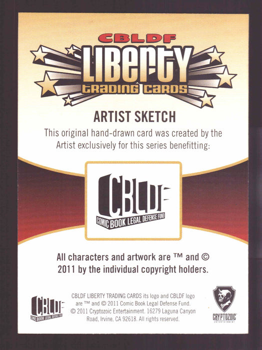 2011 CBLDF Liberty Artist Sketch Trading Card Bone by Bill Morrison The Simpsons   - TvMovieCards.com