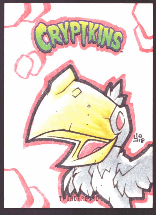 2018 Cryptkins Sketch Trading Card by Yonami Convention Exclusive Cryptozoic - TvMovieCards.com