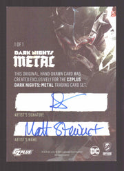 2024 CZX Dark Nights Metal Artist Sketch Trading Card by Matt Stewart - TvMovieCards.com