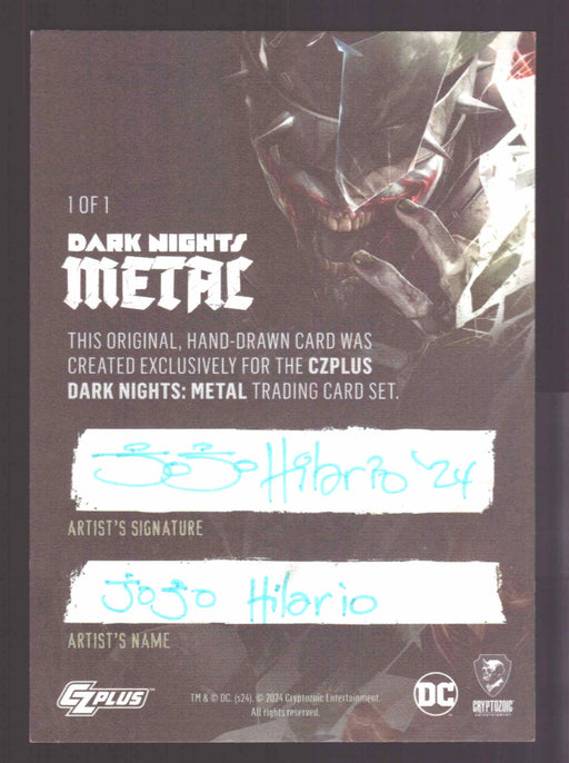 2024 CZX Dark Nights Metal Artist Sketch Trading Card JoJo Hilario - TvMovieCards.com