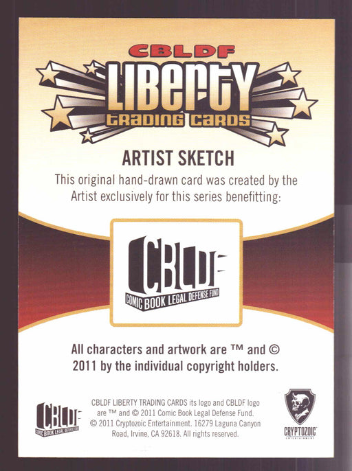 2011 Cryptozoic CBLDF Liberty Artist Sketch Trading Card by Don Simpson - TvMovieCards.com