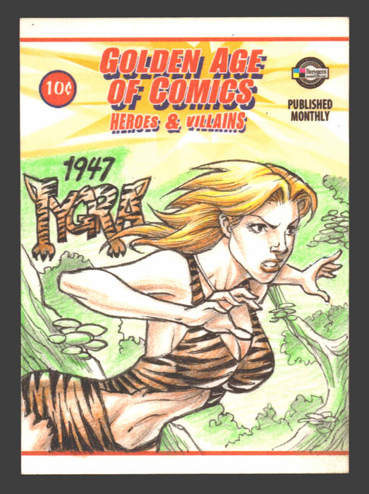 Golden Age of Comics Heroes & Villains Artist Sketch Card Breygent - TvMovieCards.com