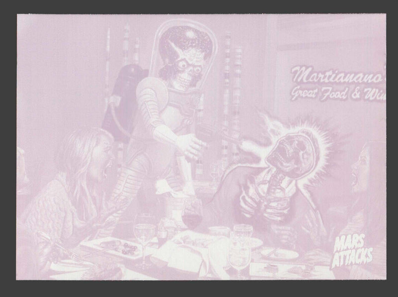 2015 Mars Attacks Occupation Magenta Printing Plate #34 Last Supper Trading Card - TvMovieCards.com
