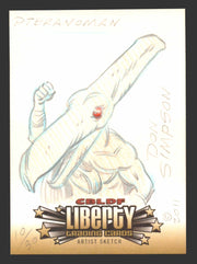 2011 Cryptozoic CBLDF Liberty Artist Sketch Trading Card by Don Simpson - TvMovieCards.com