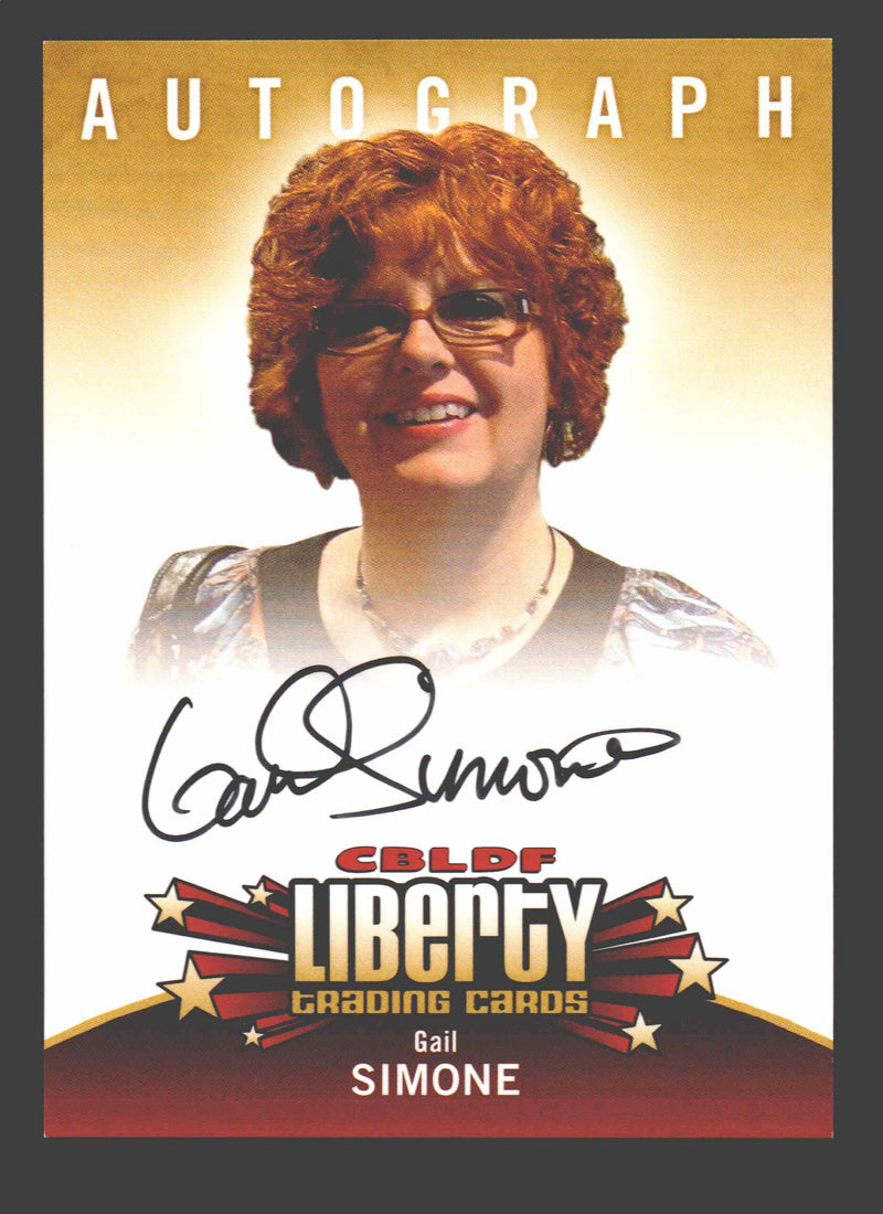 2011 Cryptozoic CBLDF Liberty Artist Gail Simone Autograph Card - TvMovieCards.com