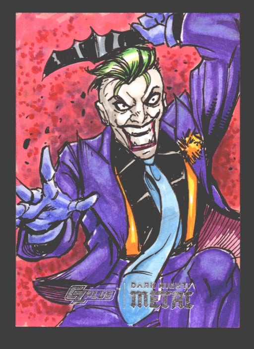2024 CZX Dark Nights Metal Artist Sketch Trading Card by Sherwin Santiago Joker - TvMovieCards.com