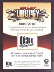 2011 Cryptozoic CBLDF Liberty Artist Sketch Card by Joel Carroll - TvMovieCards.com