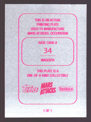 2015 Mars Attacks Occupation Magenta Printing Plate #34 Last Supper Trading Card - TvMovieCards.com