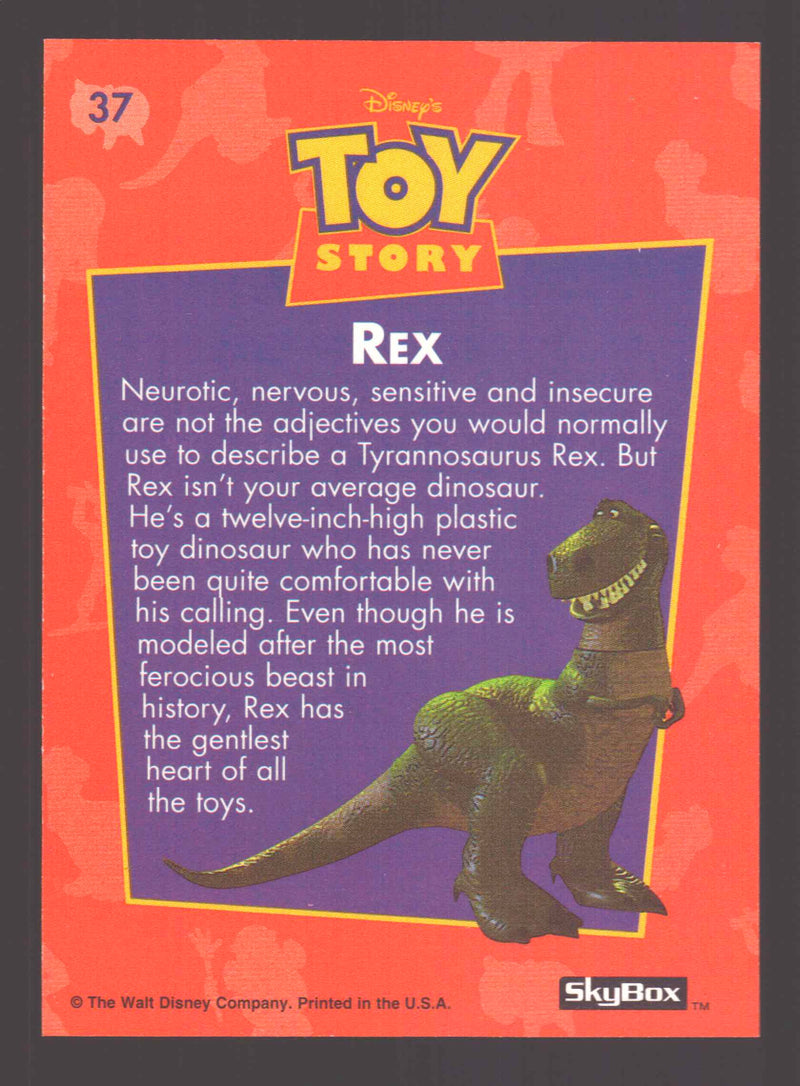 1995 Skybox Toy Story Series 1 Disney Movie 8 Rookie Card Set Buzz Woody - TvMovieCards.com