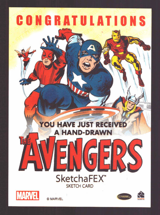 2015 The Avengers Silver Age Artist Sketch Card by Arley "Arturo" Tucker - TvMovieCards.com