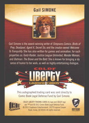 2011 Cryptozoic CBLDF Liberty Artist Gail Simone Autograph Card - TvMovieCards.com