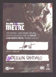 2024 CZX Dark Nights Metal Artist Sketch Trading Card by Sherwin Santiago Joker - TvMovieCards.com